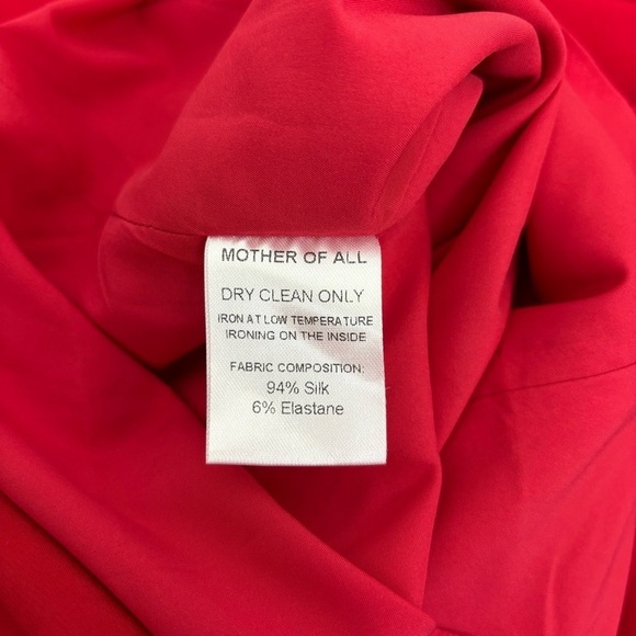 Mother of All Rose Midi Dress in Red Size L - Picture 11 of 15